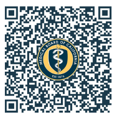 California Medical Board patient notice QR code